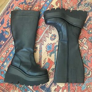 Demonia Shaker - 100 Wide Calf Vegan Leather boots